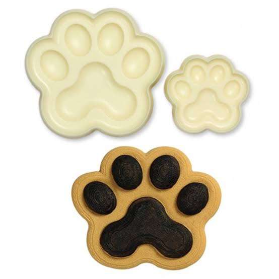 Shape Pop It Mould Plastic Dog Paws Set