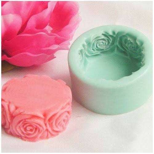 3D Roses silicone mould, 5cm, 3cm deep