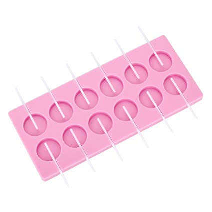 Lollipop silicone mould, without sticks, 3cm