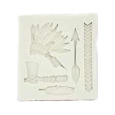 Indian silicone mould, Axe 4.5x2.4cm, Arrow 6x1cm