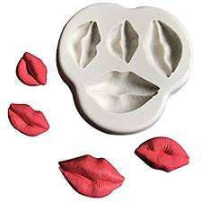 Lips silicone mould, small 2.5x2cm, big 4.5x2.5cm