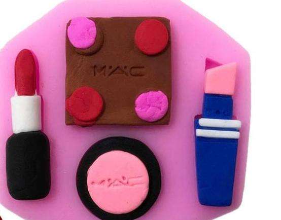 Mac Make up silicone fondant mould. size of mould 7x6.5cm