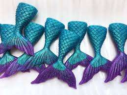 Cupcake mermaid tails silicone mould, size of tail 5.2x3.9cm, 4.6x3.5cm