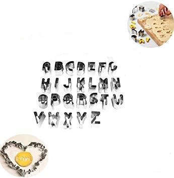 Metal Alphabet Cutters, +-2x2.5cm