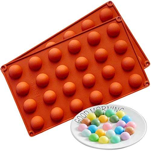 Silicone mould, chocolate truffle, sphere Mousse pidding, 24cups