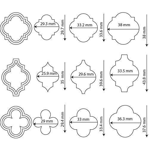 Quatrefoil Moroccan Tile Element cutter set