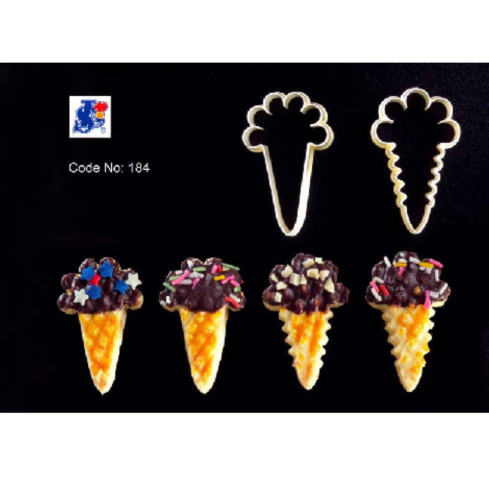 Ice Cream plastic cookie cutters, 5x3cm