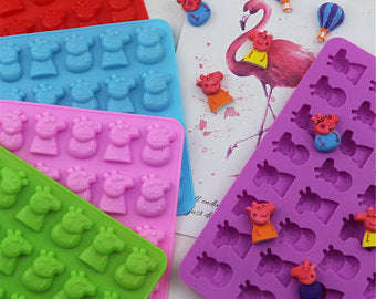 Peppa pig  truffle silicone mould gummy