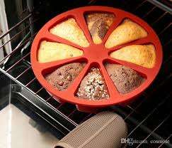 Silicone mould pizza cake slices