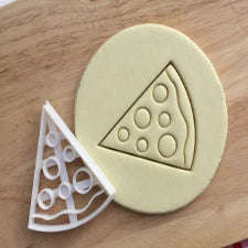 Pizza slice plastic cookie cutter set