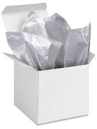 Silver Tissue Paper 10 Sheets