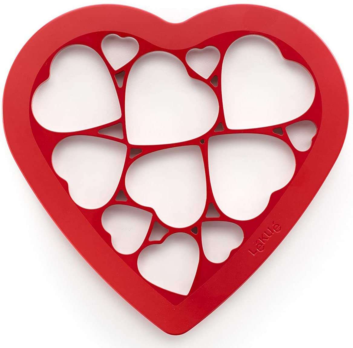 Heart multi plastic cookie cutter