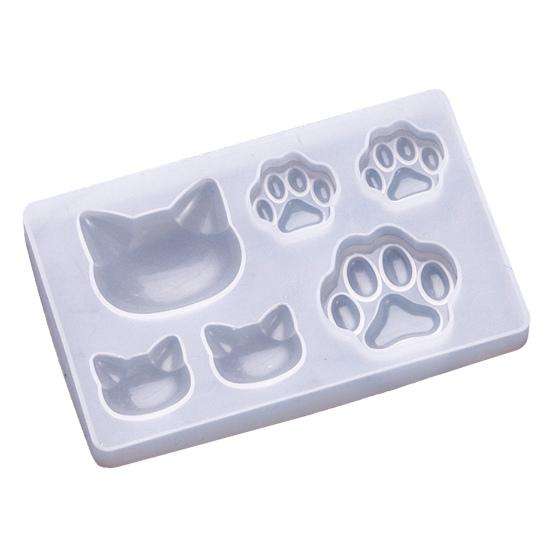 Silicone resin mould cat and paw