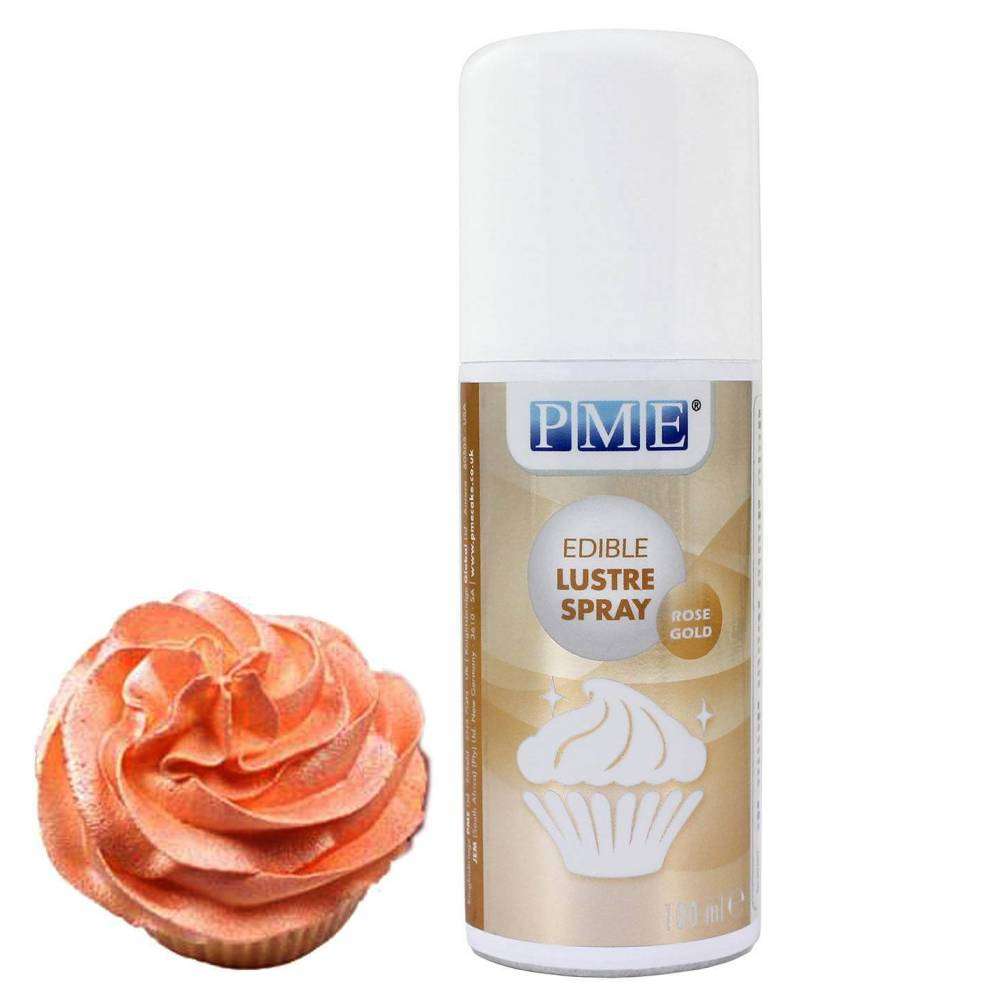 PME Edible Lustre Spray, Rose Gold, 100ml