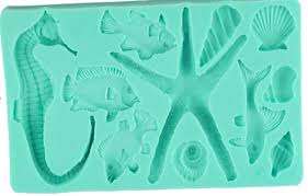 Large Under the Sea Silicone Fondant Mould - Seahorse 11.2x3.2cm