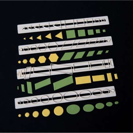 Small essential shapes plastic tappits cutters