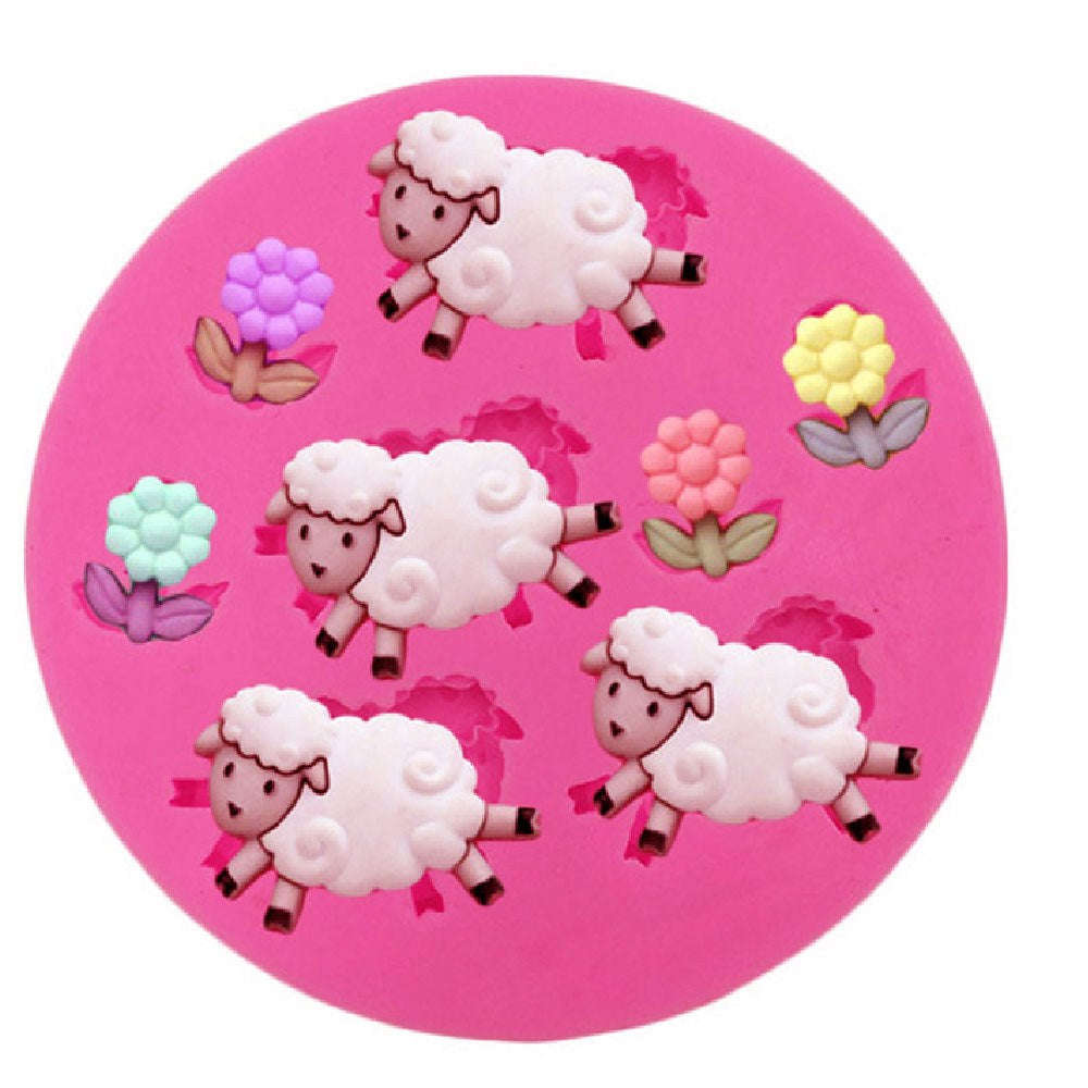 Sheep silicone mould, 2.5x2cm