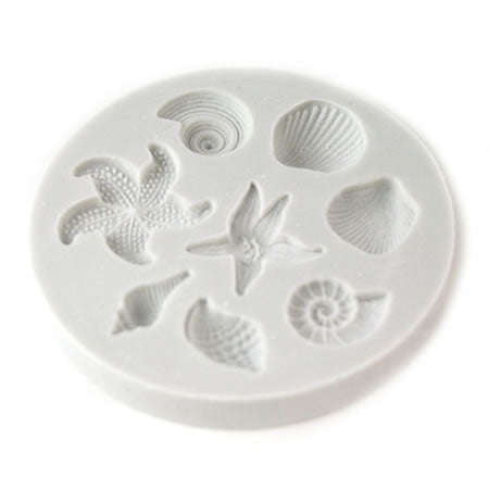 Sea shells silicone mould, star 2.5cm