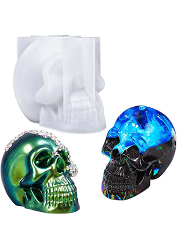 Silicone Mould Resin Skull