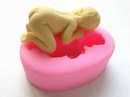 Sleeping baby silicone mould, 5.2x2.5cm