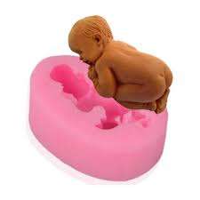Sleeping baby silicone mould, 5.2x2.5cm
