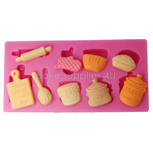 Cooking/Baking tools silicone mould, for fondant, size of mould 10x5.5cm