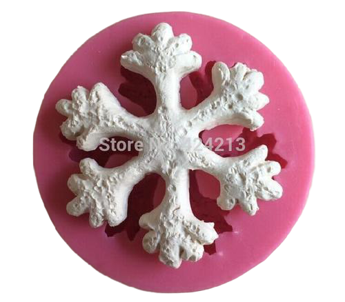 Snowflake fondant silicone mould, size of mould 6.5cm