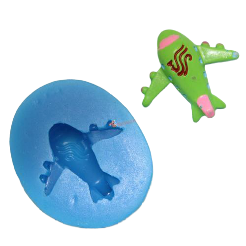 Plane silicone mould, for chocolate or fondant, size 3x3cm