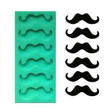 Moustache silicone fondant mould. size of mould 12x5cm,