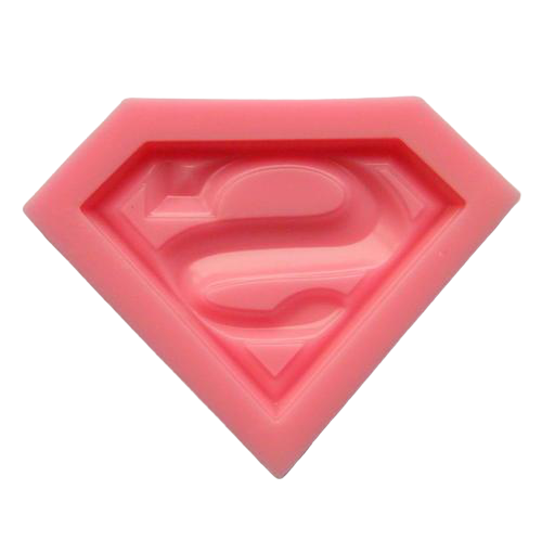 Superman silicone mould, for fondant, size of mould 6x4.cm,