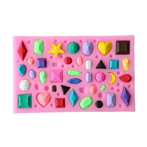 Silicone fondant Gem stones mould. size of mould12x7.5cm