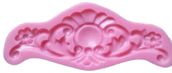 Silicone fondant mould Flower border mould. size of mould 12.5x5cm