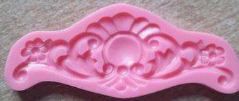 Silicone fondant mould Flower border mould. size of mould 12.5x5cm