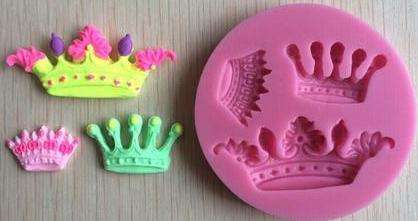 Silicone fondant mould Crown, size of moulds 6.5cm
