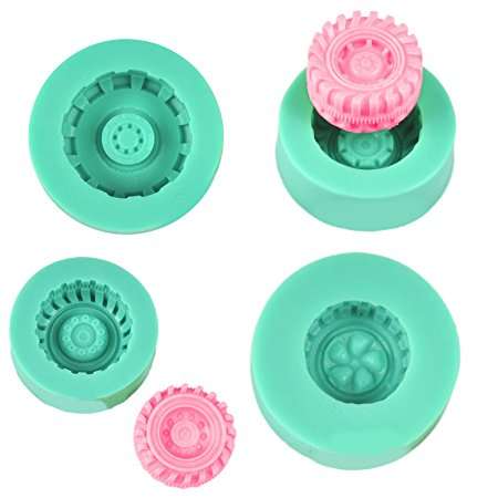 Tyre set silicone fondant mould.