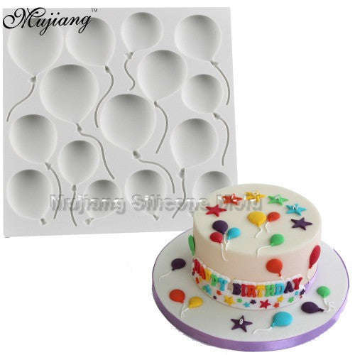 Balloon silicone fondant mould, size of mould 10cm
