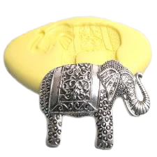 Elephant silicone mould, 5x3.5cm