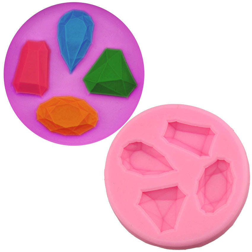 Silicone fondant Gemstones mould