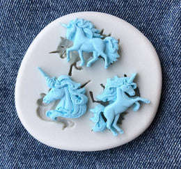 Small unicorn silicone mould, unicorn head 2.4x3cm