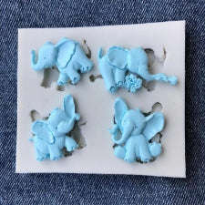 Baby circus elephant silicone mould, +-3x2cm