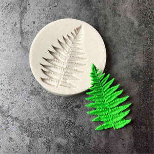 Fern leaf silicone mould, 4.8x3.3cm