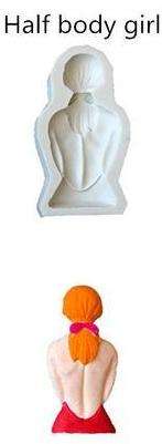 Fashion Lady Silicone mould, 10.3x4.6cm