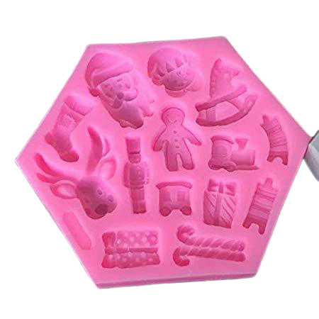 Christmas Multi Silicone fondant mould