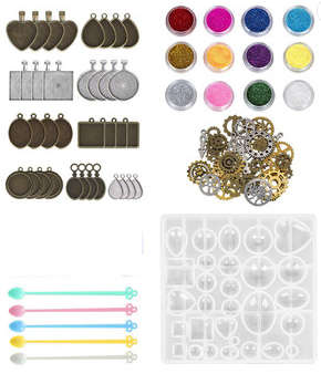 Resin jewelry making set, C