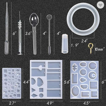 Resin jewelry making set D