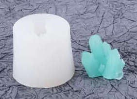 3D Gems Crystal Rocks soft silicone mould for resin, 4cm I
