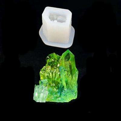 3D Gems Crystal Rocks soft silicone mould for resin, 3.2cm H