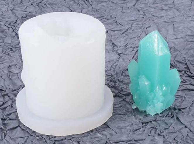 Silicone Mould 3D Gems Crystal Rocks Soft Resin 2.5cm E