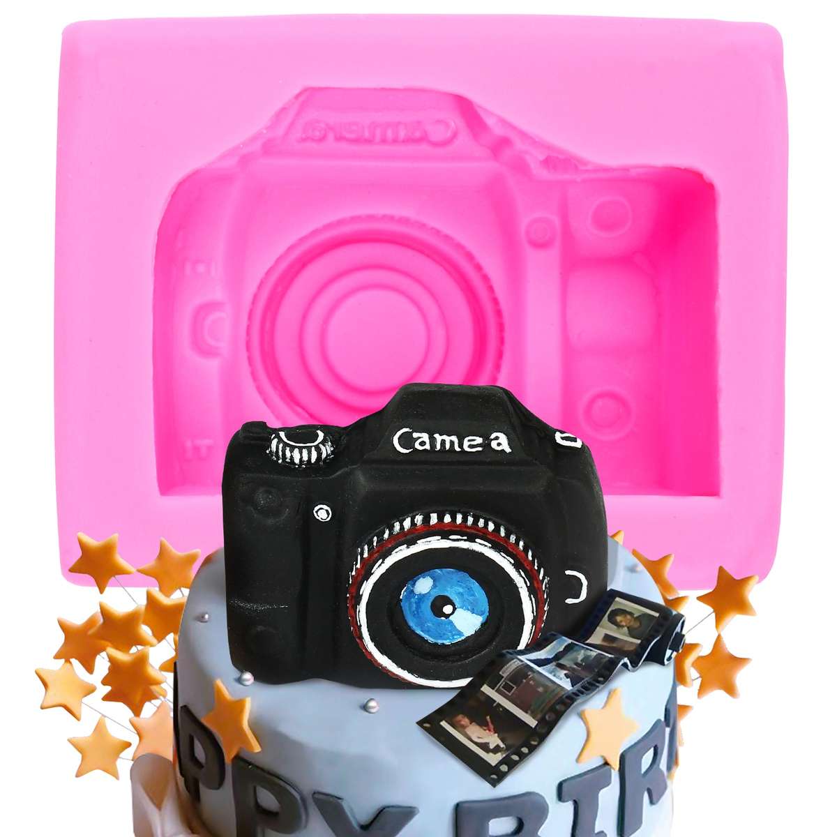 Camera silicone mould, 7x5cm
