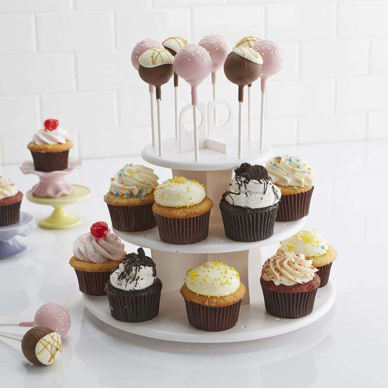 Cake pop and cupcake stand plastic